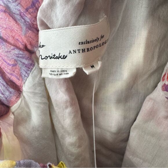 Anthropologie Yukiko Noritake One-Shoulder Mini Shift Dress size medium - Picture 6 of 9